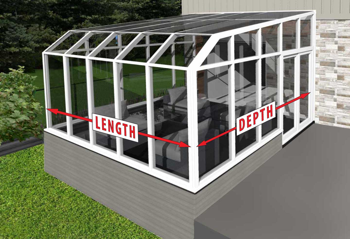 Sunroom measurements